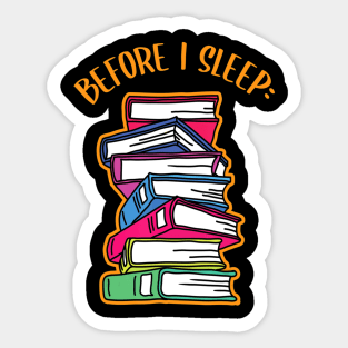 Before I Sleep Nap Reading Bookmarks Librarian Students Book Sticker